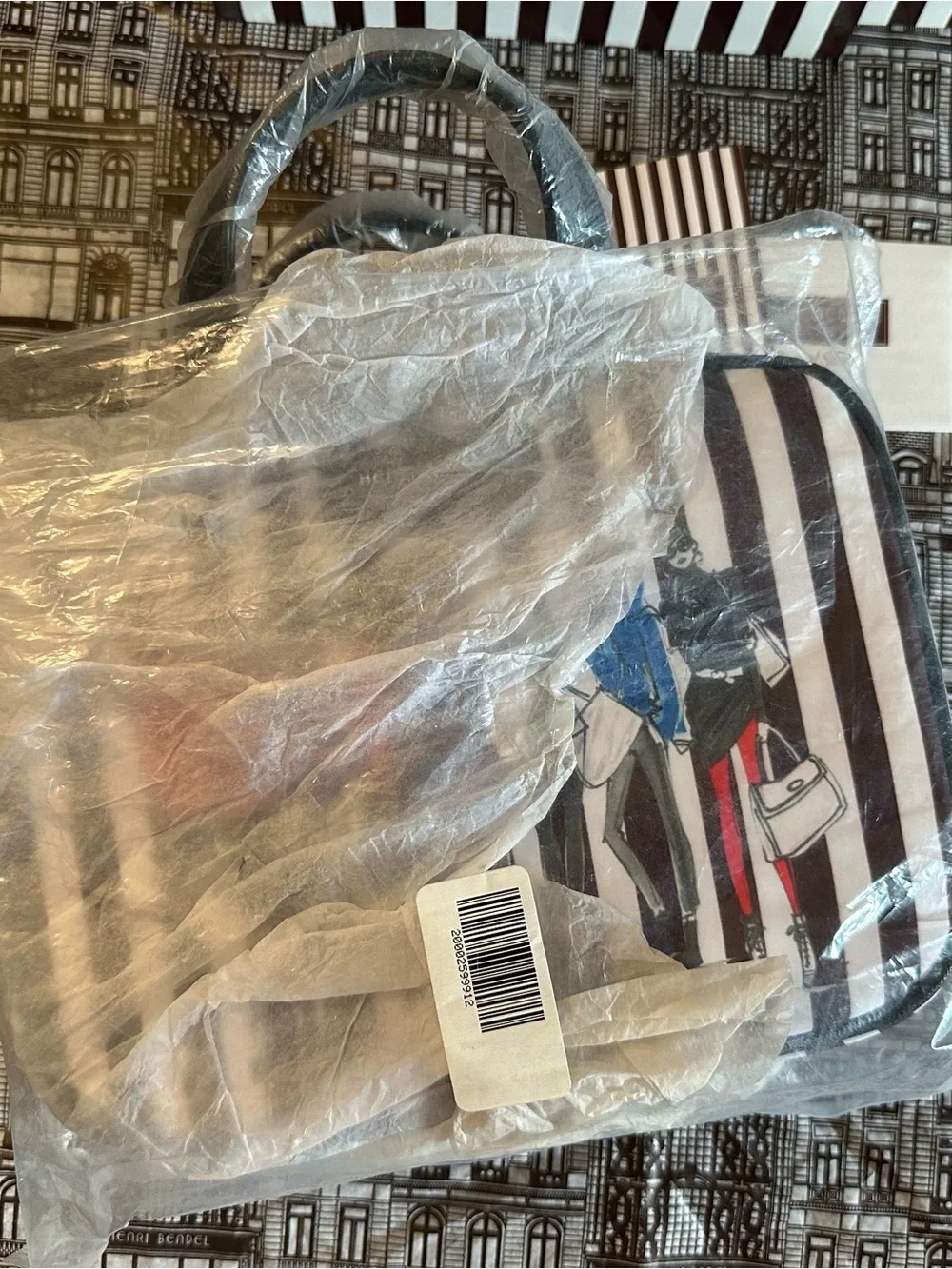Henri Bendel, Slim Hanging Weekender-Izak Girl Print, Matching Pouch, Toiletry